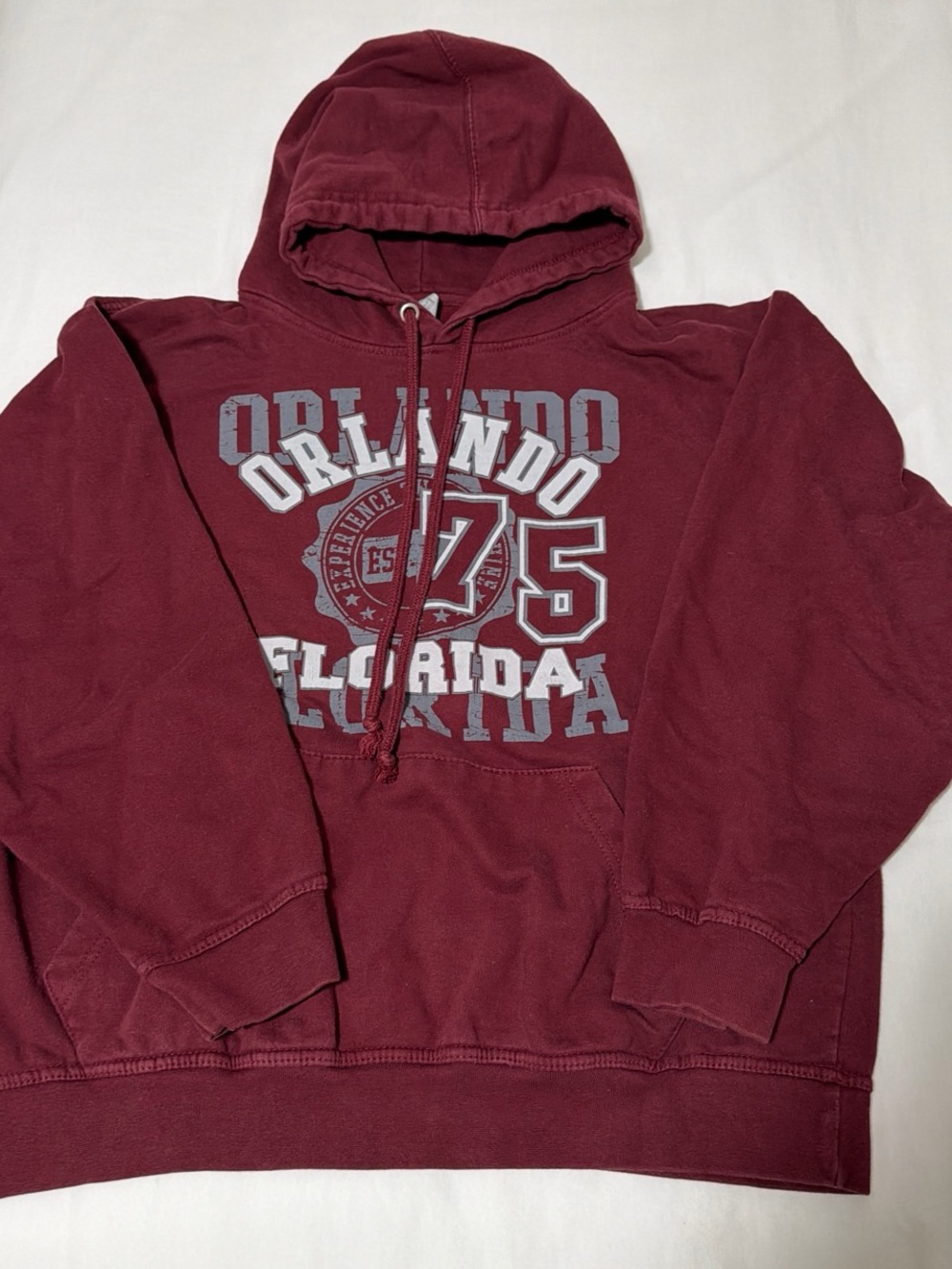 burgundy Orlando Florida hoodie
